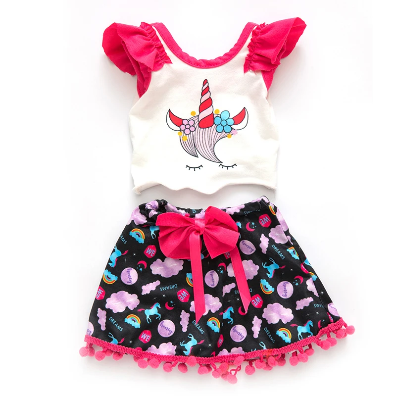 17 Inch Baby Doll Boy Outfit Green T-shirt Overalls for 43cm 18 Inch Doll Clothes Rompers