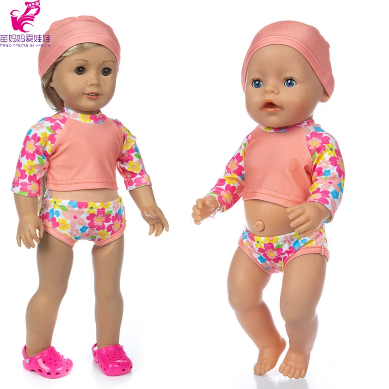 17 Inch Baby Doll Boy Outfit Green T-shirt Overalls for 43cm 18 Inch Doll Clothes Rompers