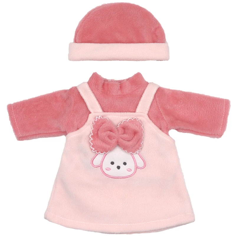 17 Inch Baby Doll Boy Outfit Green T-shirt Overalls for 43cm 18 Inch Doll Clothes Rompers
