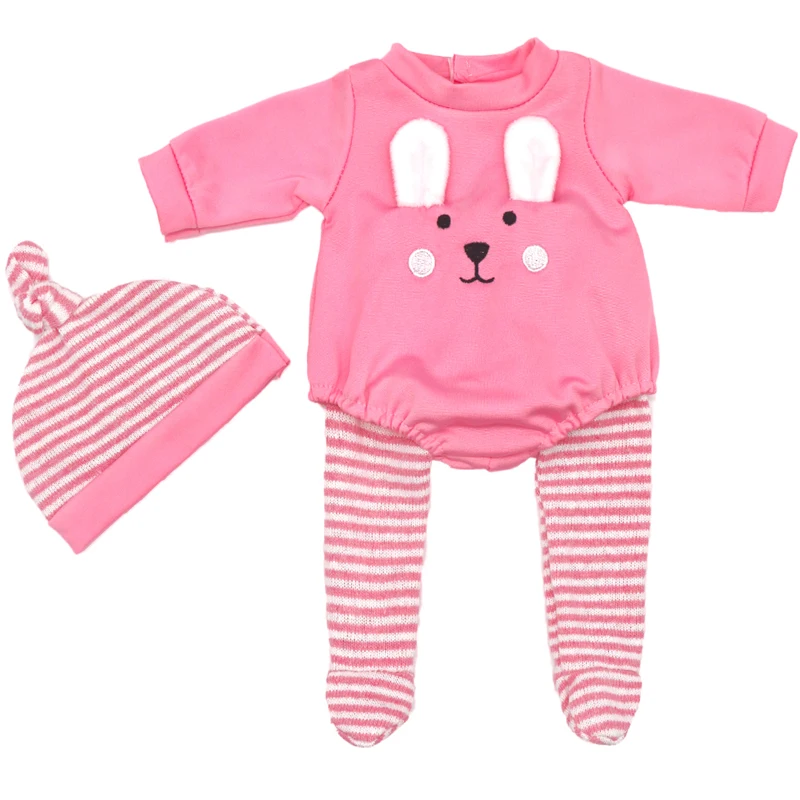 17 Inch Baby Doll Boy Outfit Green T-shirt Overalls for 43cm 18 Inch Doll Clothes Rompers