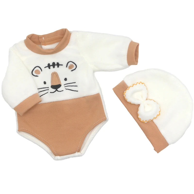 17 Inch Baby Doll Boy Outfit Green T-shirt Overalls for 43cm 18 Inch Doll Clothes Rompers