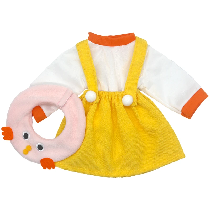 17 Inch Baby Doll Boy Outfit Green T-shirt Overalls for 43cm 18 Inch Doll Clothes Rompers
