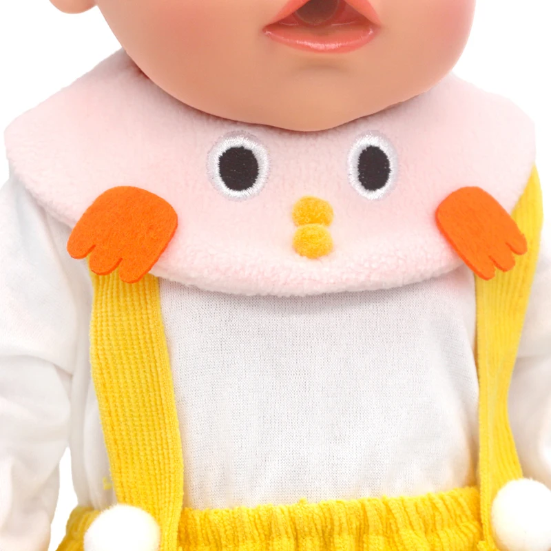 17 Inch Baby Doll Boy Outfit Green T-shirt Overalls for 43cm 18 Inch Doll Clothes Rompers