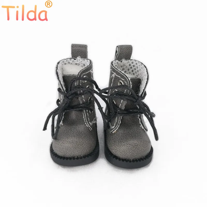 Tilda 1/8 Doll Boots Toy Shoes For Blythe OB24 OB26,Lovely Mini Short Boots for Blyth Ball Joint Doll Toys Accessories for Girls