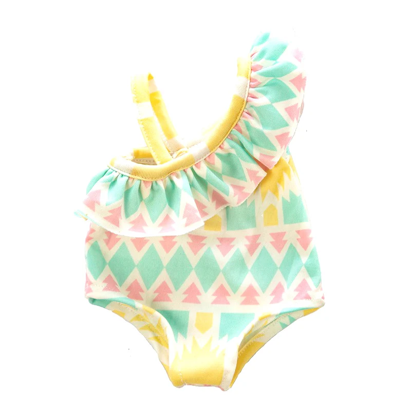 Baby Doll Summer Clothes for 43cm Born Baby Doll Swim Clothes 18 Inch Doll Bikini