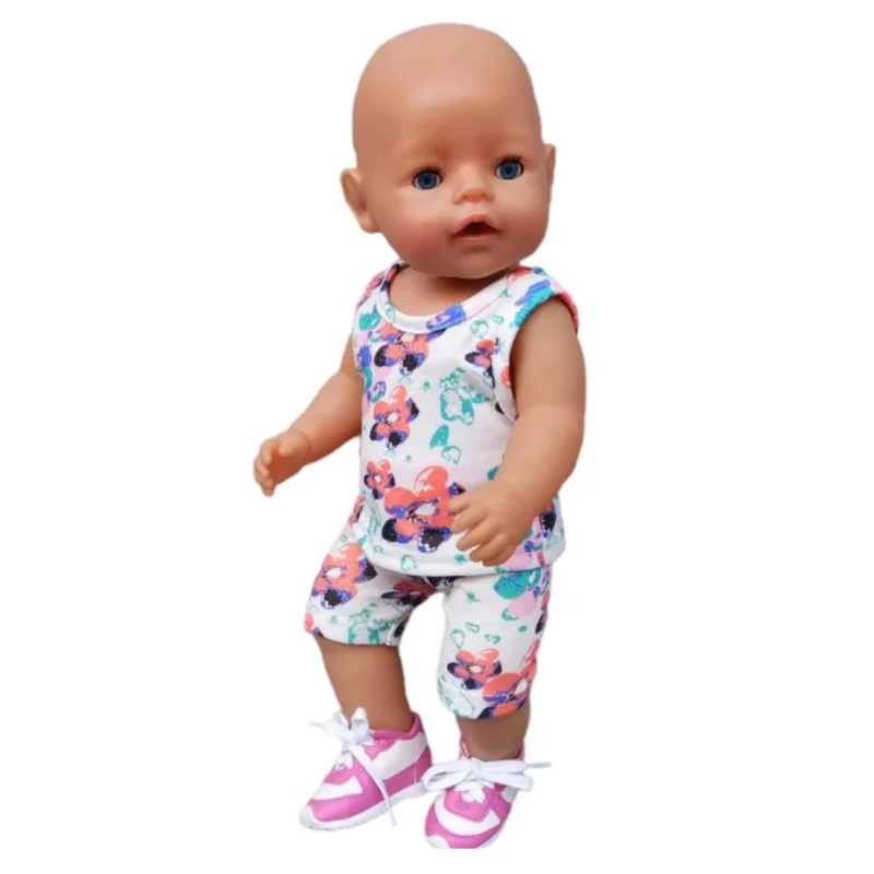 Baby Doll Summer Clothes for 43cm Born Baby Doll Swim Clothes 18 Inch Doll Bikini