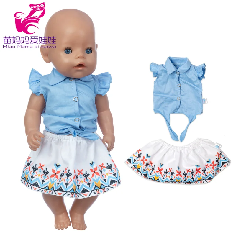 Baby Doll Summer Clothes for 43cm Born Baby Doll Swim Clothes 18 Inch Doll Bikini