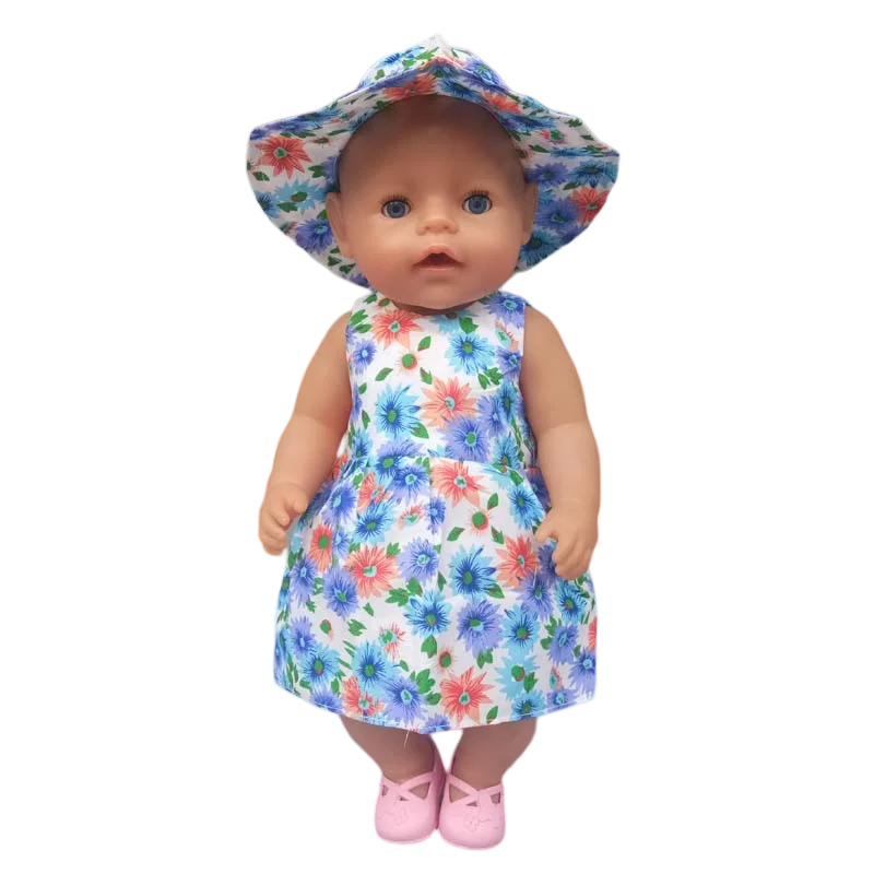Baby Doll Summer Clothes for 43cm Born Baby Doll Swim Clothes 18 Inch Doll Bikini