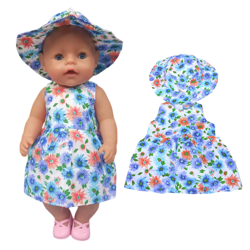 Baby Doll Summer Clothes for 43cm Born Baby Doll Swim Clothes 18 Inch Doll Bikini