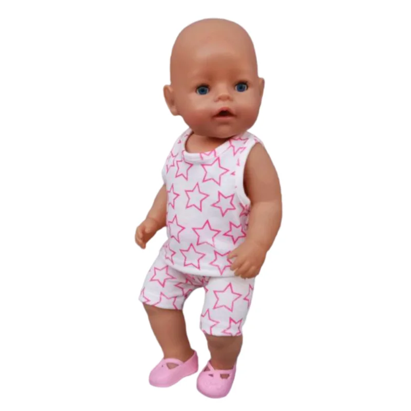 Baby Doll Summer Clothes for 43cm Born Baby Doll Swim Clothes 18 Inch Doll Bikini