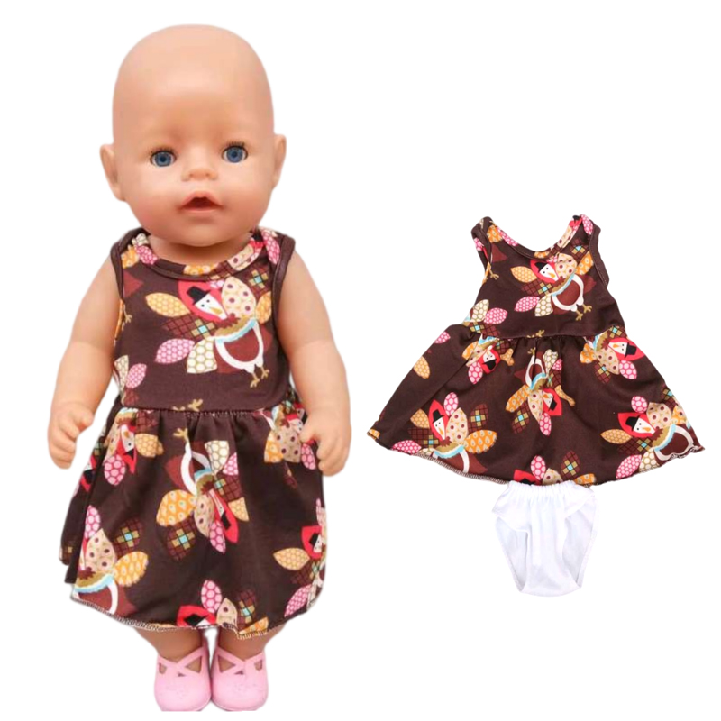 Baby Doll Summer Clothes for 43cm Born Baby Doll Swim Clothes 18 Inch Doll Bikini