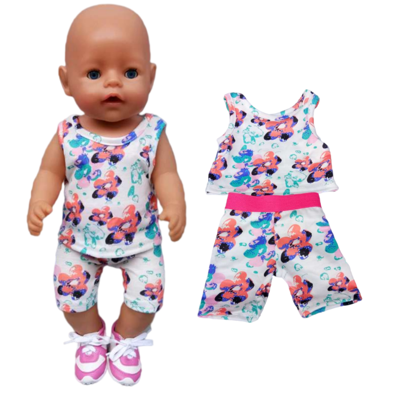 Baby Doll Summer Clothes for 43cm Born Baby Doll Swim Clothes 18 Inch Doll Bikini