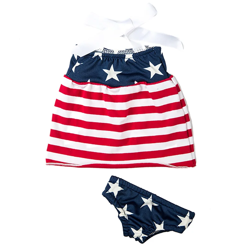 Baby Doll Summer Clothes for 43cm Born Baby Doll Swim Clothes 18 Inch Doll Bikini