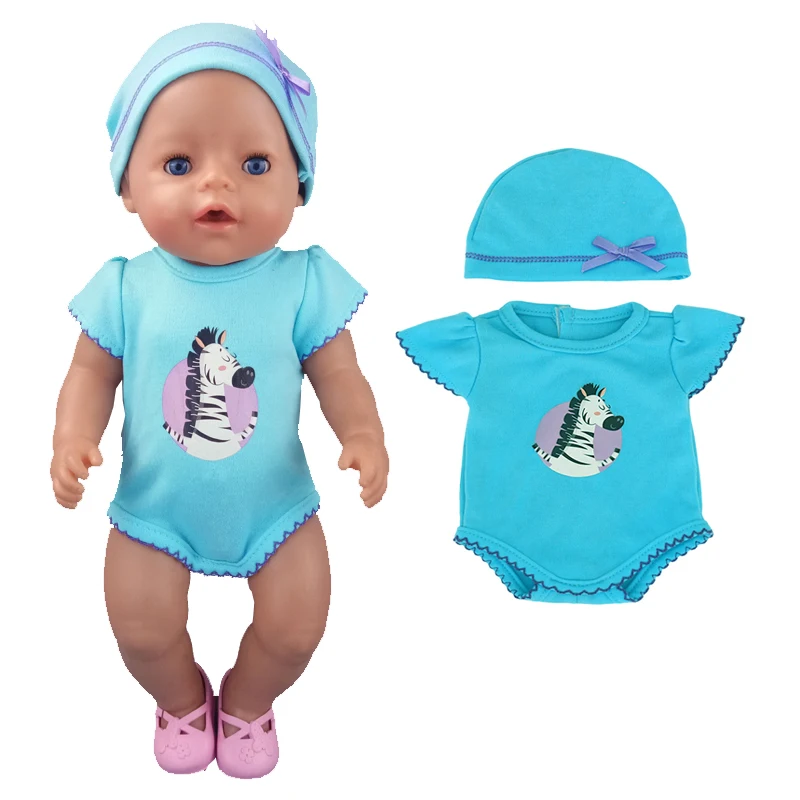 Baby Doll Summer Clothes for 43cm Born Baby Doll Swim Clothes 18 Inch Doll Bikini