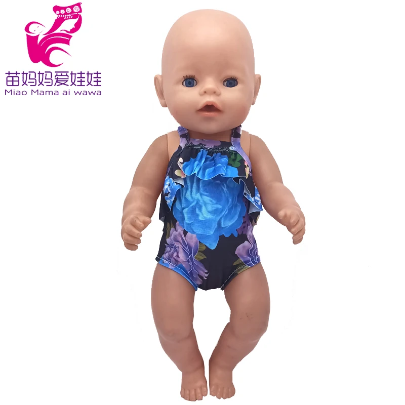 Baby Doll Summer Clothes for 43cm Born Baby Doll Swim Clothes 18 Inch Doll Bikini