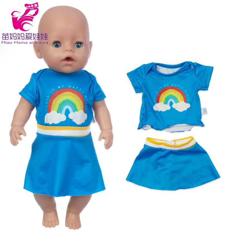 Baby Doll Summer Clothes for 43cm Born Baby Doll Swim Clothes 18 Inch Doll Bikini
