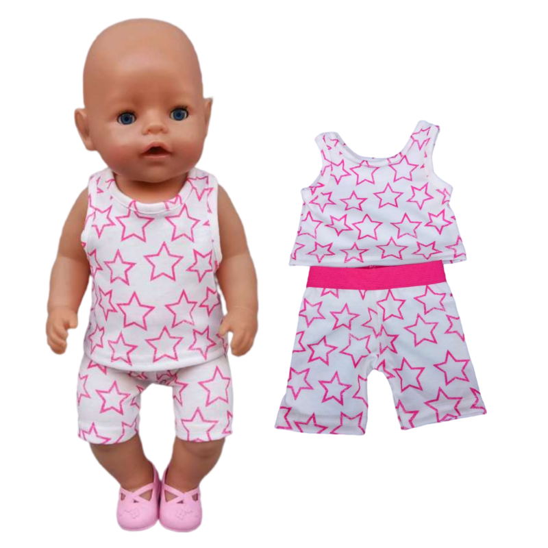 Baby Doll Summer Clothes for 43cm Born Baby Doll Swim Clothes 18 Inch Doll Bikini