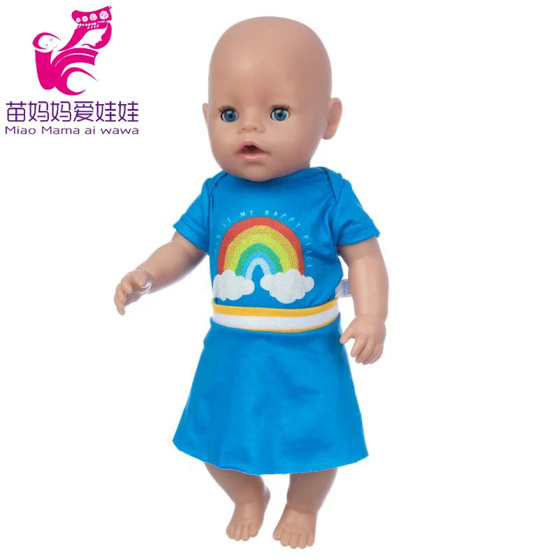 Baby Doll Summer Clothes for 43cm Born Baby Doll Swim Clothes 18 Inch Doll Bikini