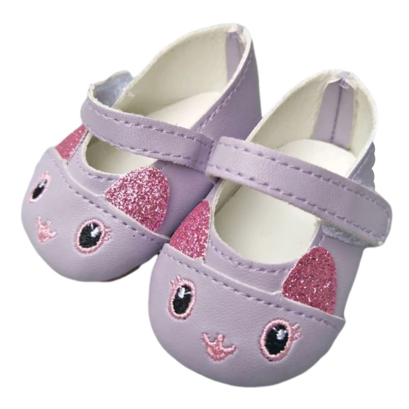 Doll Shoes for 43cm Baby New Born Dolls Reborn Baby Doll Shoes for 18' Girls Doll Cute Animal Princess Shoes