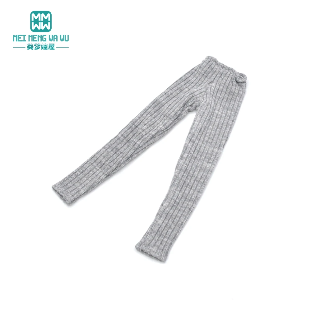 Toys Doll Clothes Fit 28-30cm Blyth Azone OB22 OB24 Party Doll Dress Up Soot Stripes Pink Gray Tights Pantyhose