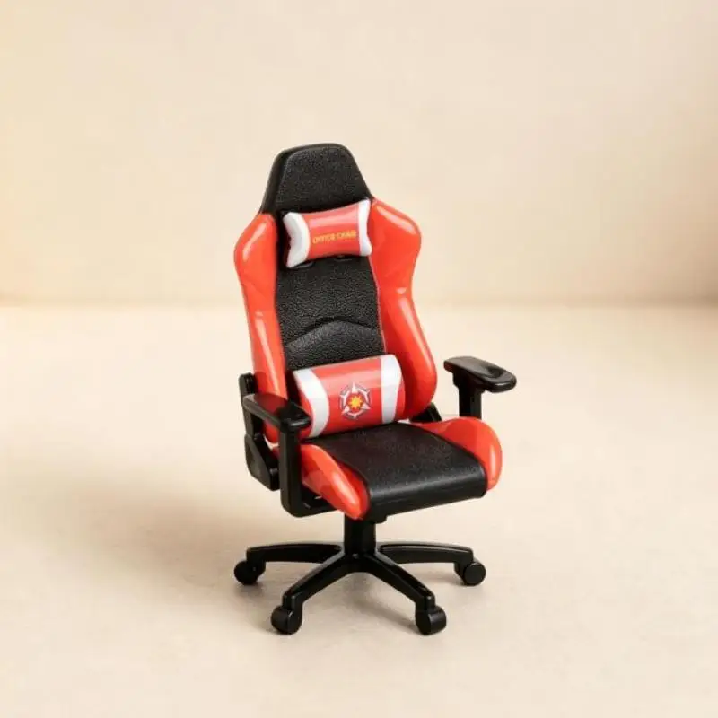 Mini Gaming Chair Model Rotatable Dollhouse Armchair Exquisite Mini Furniture for Miniature Diorama Display Home Decor