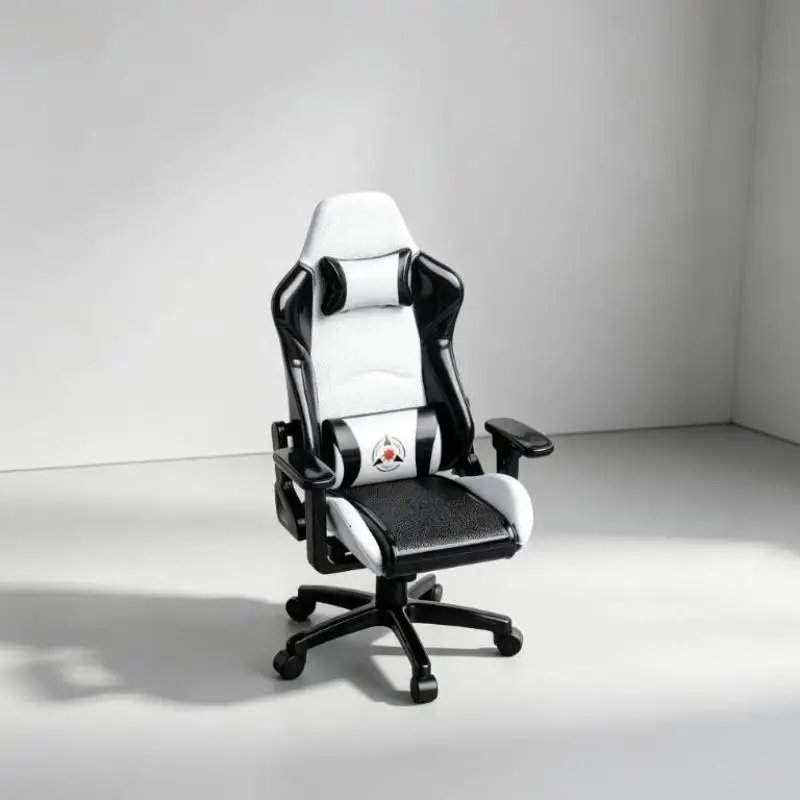 Mini Gaming Chair Model Rotatable Dollhouse Armchair Exquisite Mini Furniture for Miniature Diorama Display Home Decor