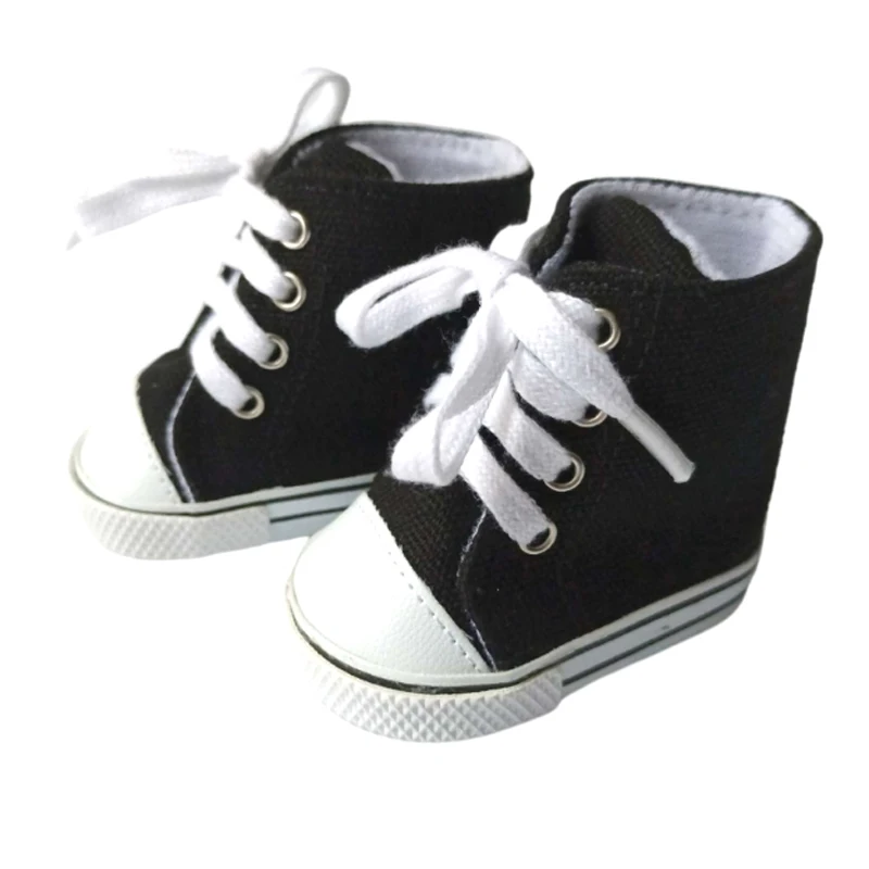 7cm Doll Shoes for 43CM Reborn Baby Doll Shoes Pink White Sneakers for 18 Inch Doll 7cm Doll Boots