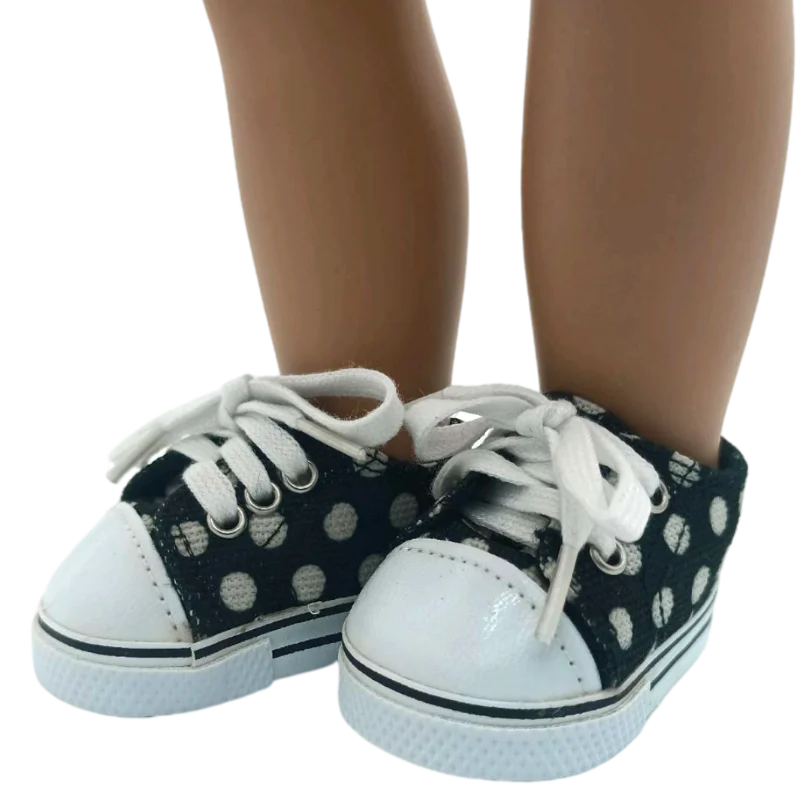 7cm Doll Shoes for 43CM Reborn Baby Doll Shoes Pink White Sneakers for 18 Inch Doll 7cm Doll Boots