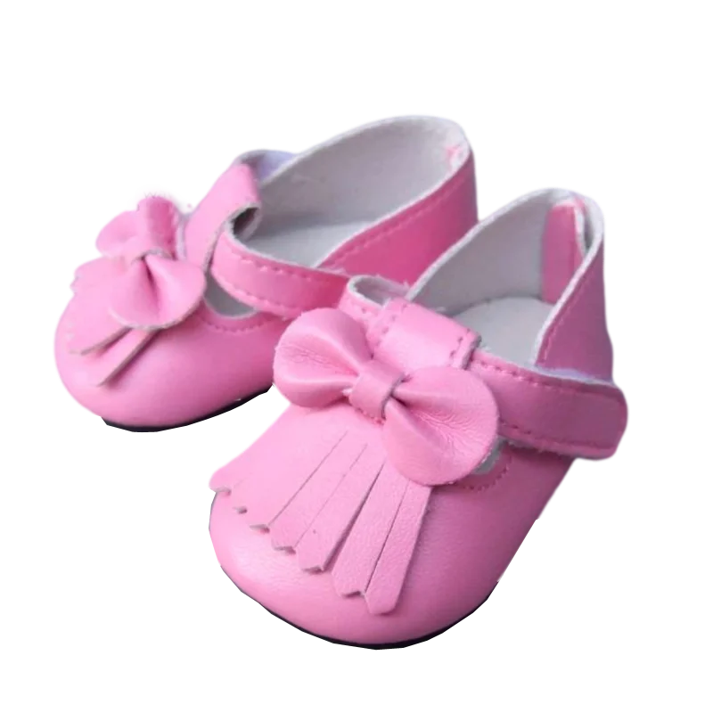7cm Doll Shoes for 43CM Reborn Baby Doll Shoes Pink White Sneakers for 18 Inch Doll 7cm Doll Boots