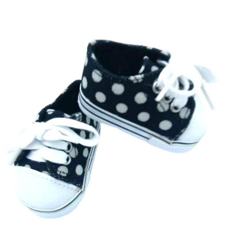 7cm Doll Shoes for 43CM Reborn Baby Doll Shoes Pink White Sneakers for 18 Inch Doll 7cm Doll Boots