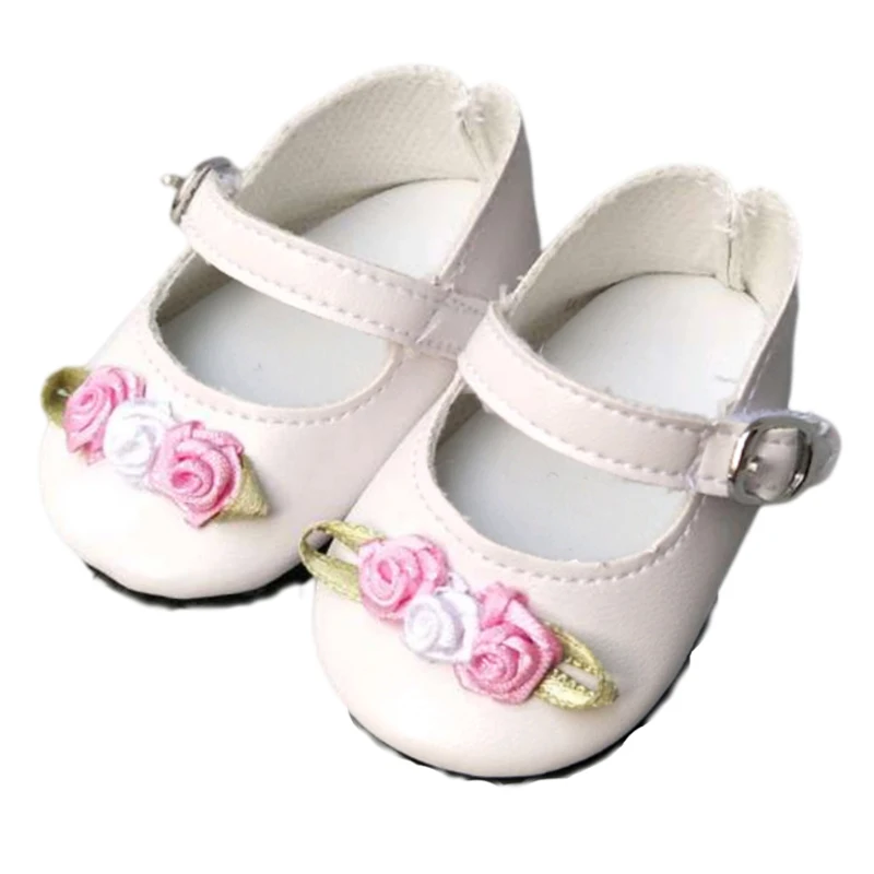 7cm Doll Shoes for 43CM Reborn Baby Doll Shoes Pink White Sneakers for 18 Inch Doll 7cm Doll Boots