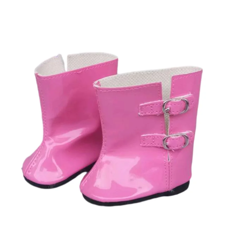 7cm Doll Shoes for 43CM Reborn Baby Doll Shoes Pink White Sneakers for 18 Inch Doll 7cm Doll Boots
