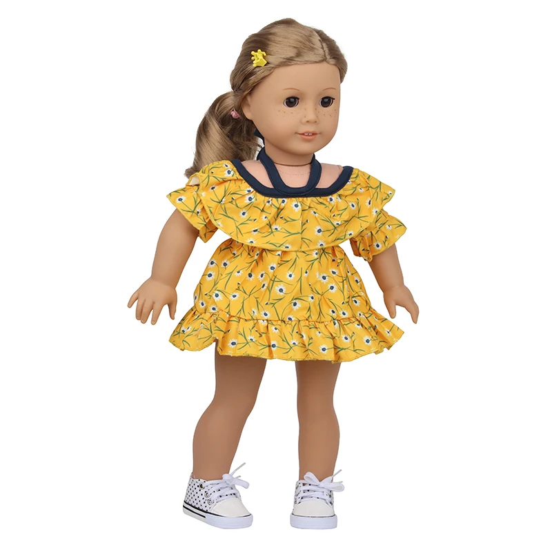 Doll Flamingo Summer Clothes 15 Styles Skirt Dress Accessories Fit 18 Inch American&43 Cm Baby New Born Doll Generation Gifts
