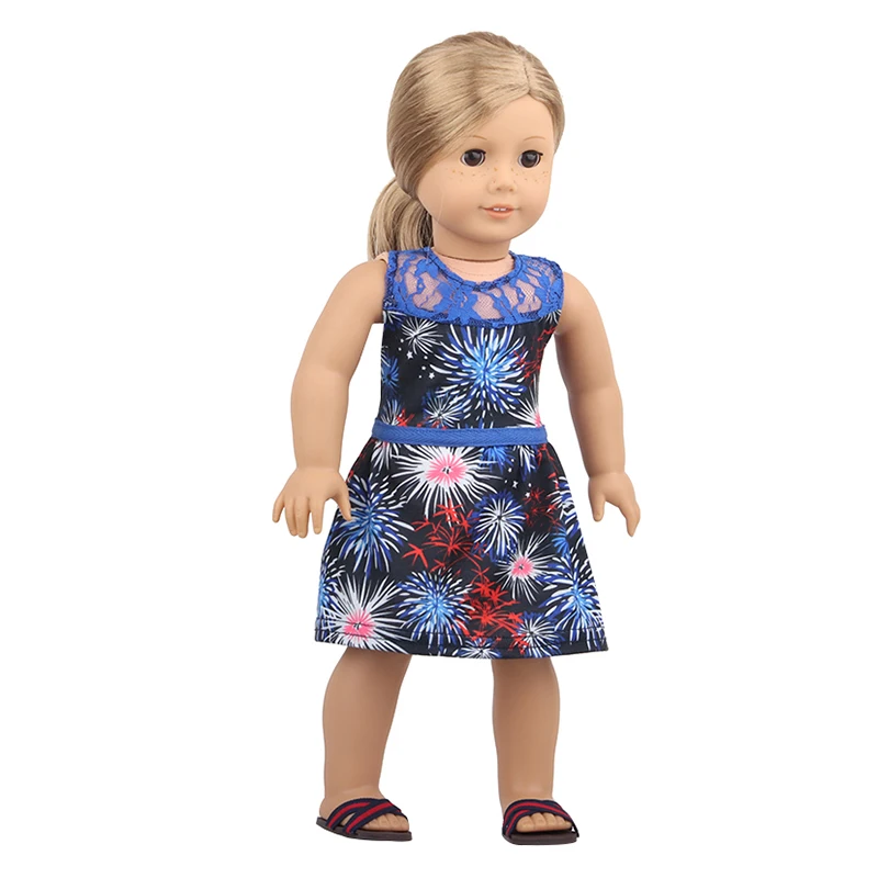 Doll Flamingo Summer Clothes 15 Styles Skirt Dress Accessories Fit 18 Inch American&43 Cm Baby New Born Doll Generation Gifts