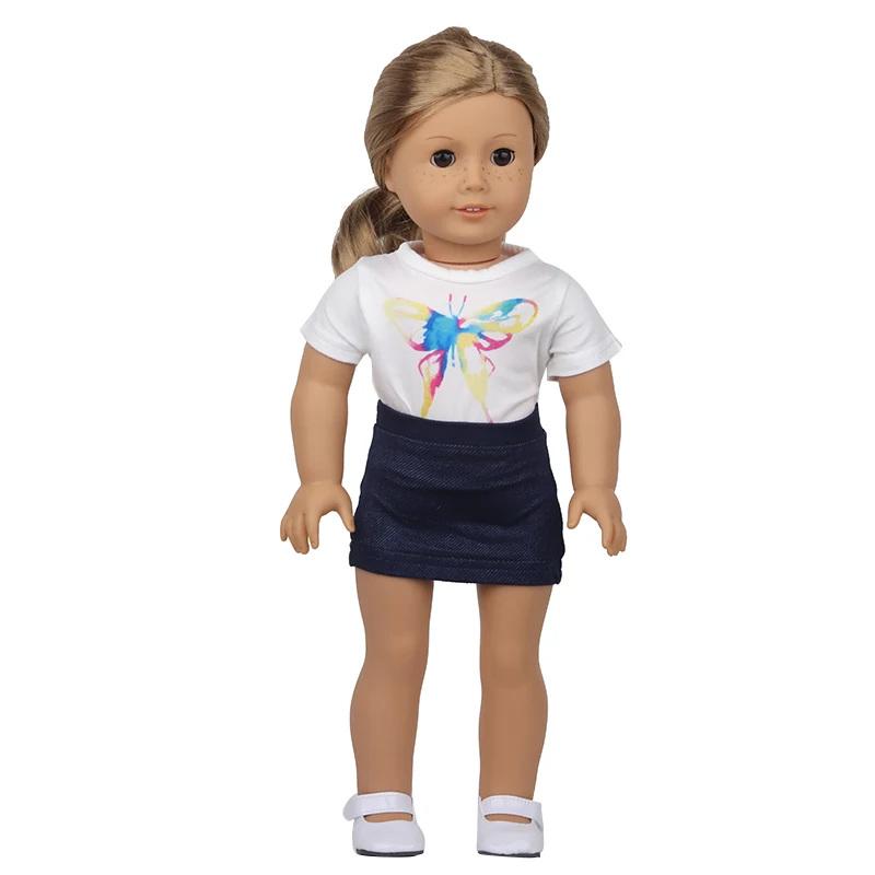 Doll Flamingo Summer Clothes 15 Styles Skirt Dress Accessories Fit 18 Inch American&43 Cm Baby New Born Doll Generation Gifts