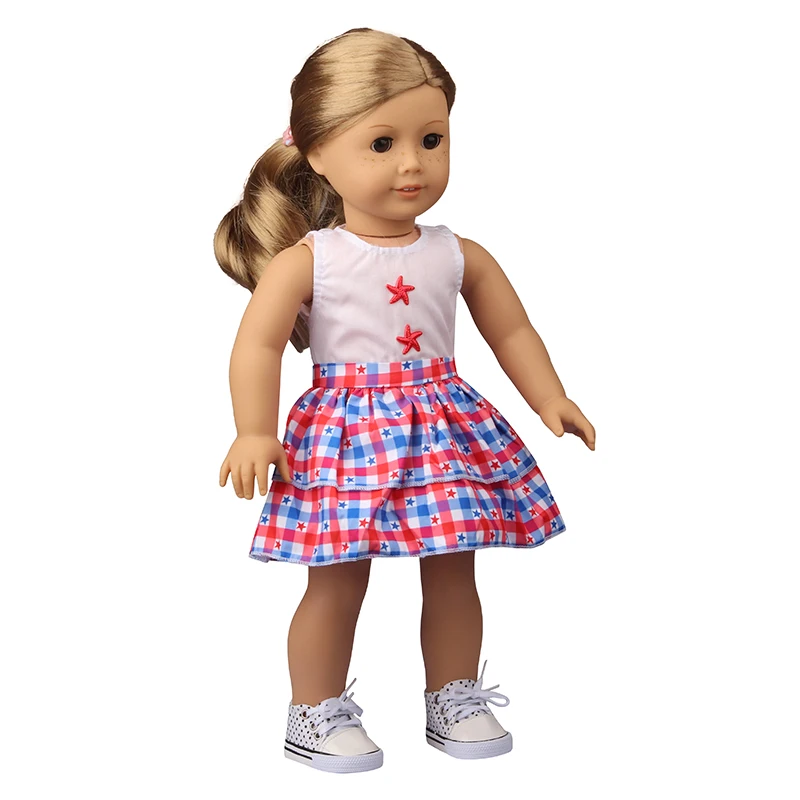 Doll Flamingo Summer Clothes 15 Styles Skirt Dress Accessories Fit 18 Inch American&43 Cm Baby New Born Doll Generation Gifts