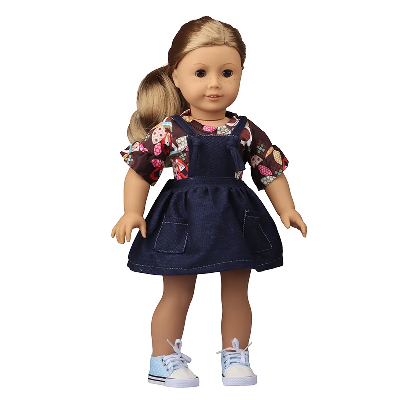Doll Flamingo Summer Clothes 15 Styles Skirt Dress Accessories Fit 18 Inch American&43 Cm Baby New Born Doll Generation Gifts