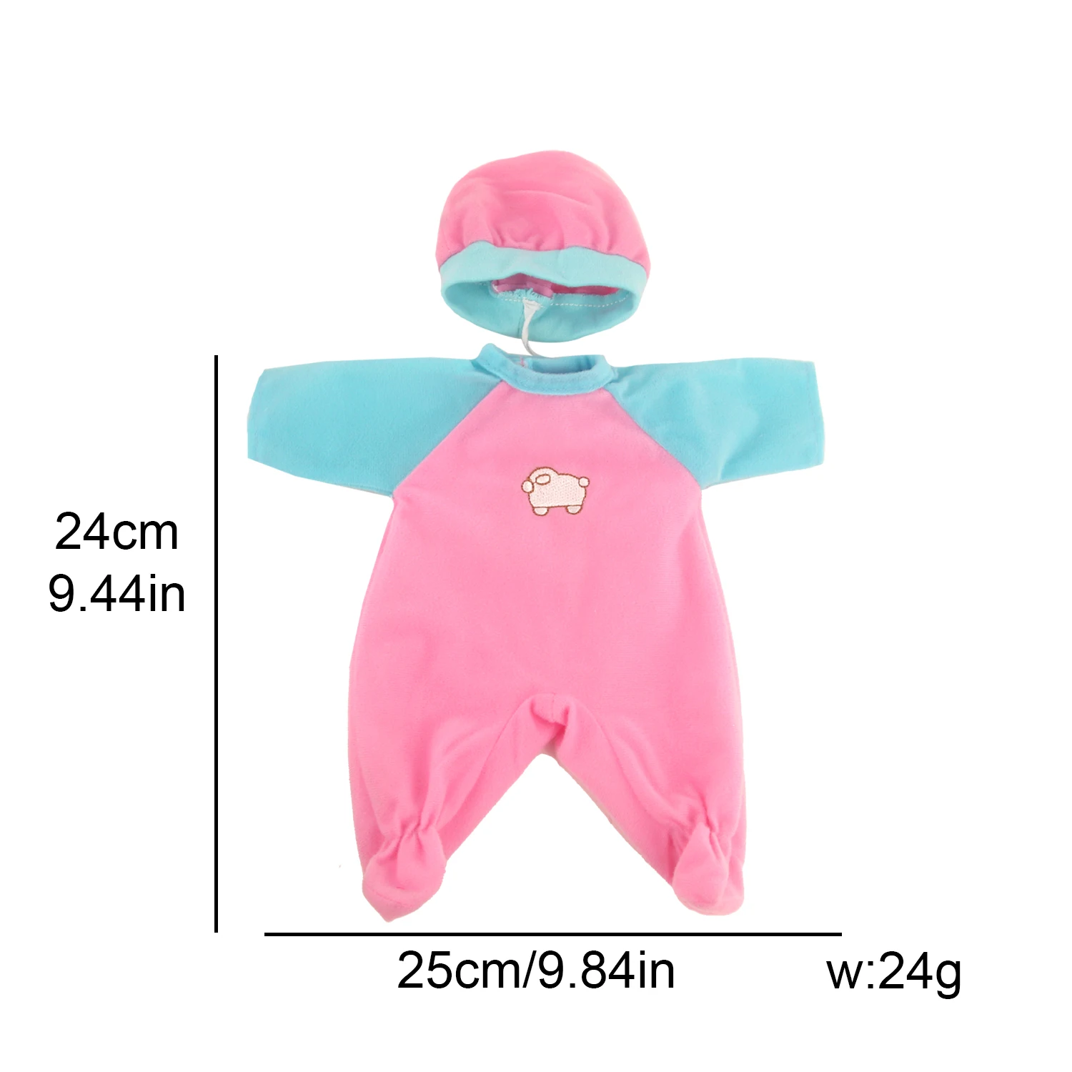 30Cm Baby New Born Doll Clothes Jumpsuit Outfit Pajamas Cartoon Giraffes, Fish, Bees, Beetles Clothes For 12 Inches  Girl Doll