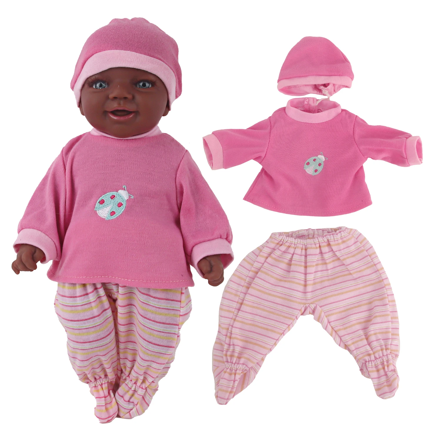 30Cm Baby New Born Doll Clothes Jumpsuit Outfit Pajamas Cartoon Giraffes, Fish, Bees, Beetles Clothes For 12 Inches  Girl Doll