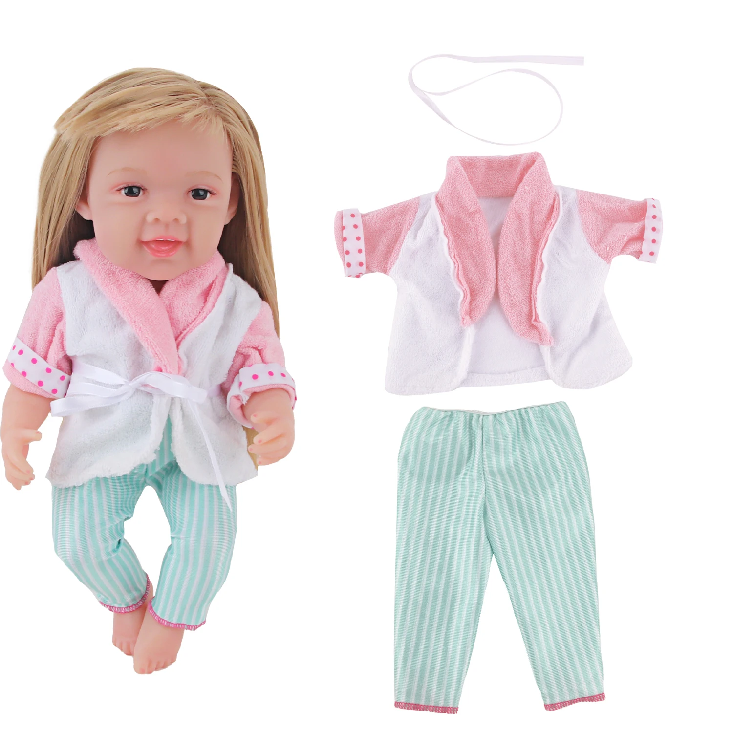 30Cm Baby New Born Doll Clothes Jumpsuit Outfit Pajamas Cartoon Giraffes, Fish, Bees, Beetles Clothes For 12 Inches  Girl Doll