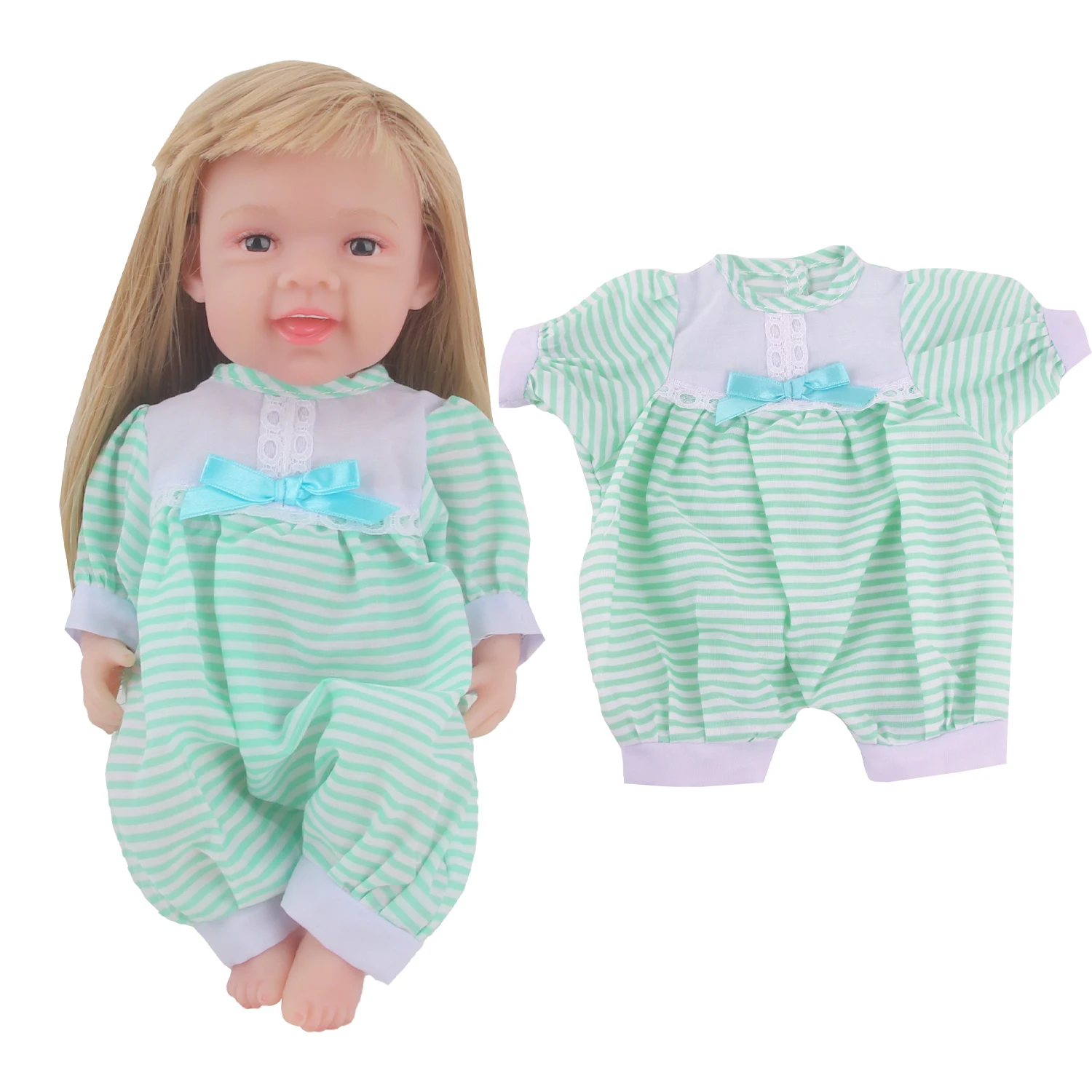 30Cm Baby New Born Doll Clothes Jumpsuit Outfit Pajamas Cartoon Giraffes, Fish, Bees, Beetles Clothes For 12 Inches  Girl Doll