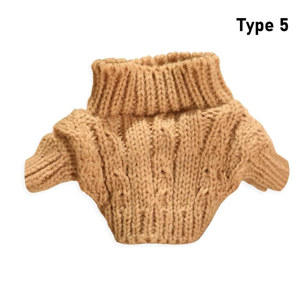 20cm Cotton Doll Fashion Knitted Coat Sweaters Outfits Winter Warm Tops for Idol Dolls Clothes Accessories Baby Kid DIY Toys