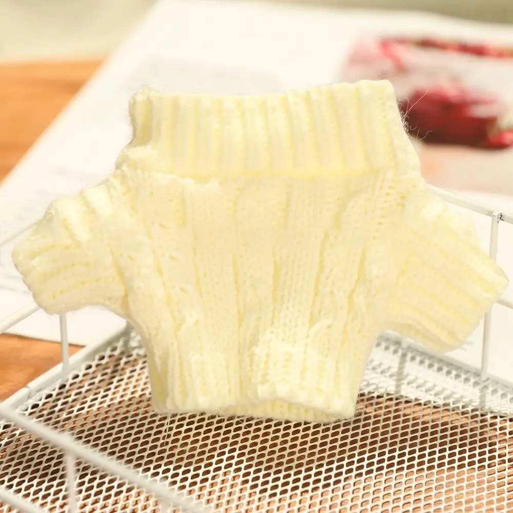 20cm Cotton Doll Fashion Knitted Coat Sweaters Outfits Winter Warm Tops for Idol Dolls Clothes Accessories Baby Kid DIY Toys