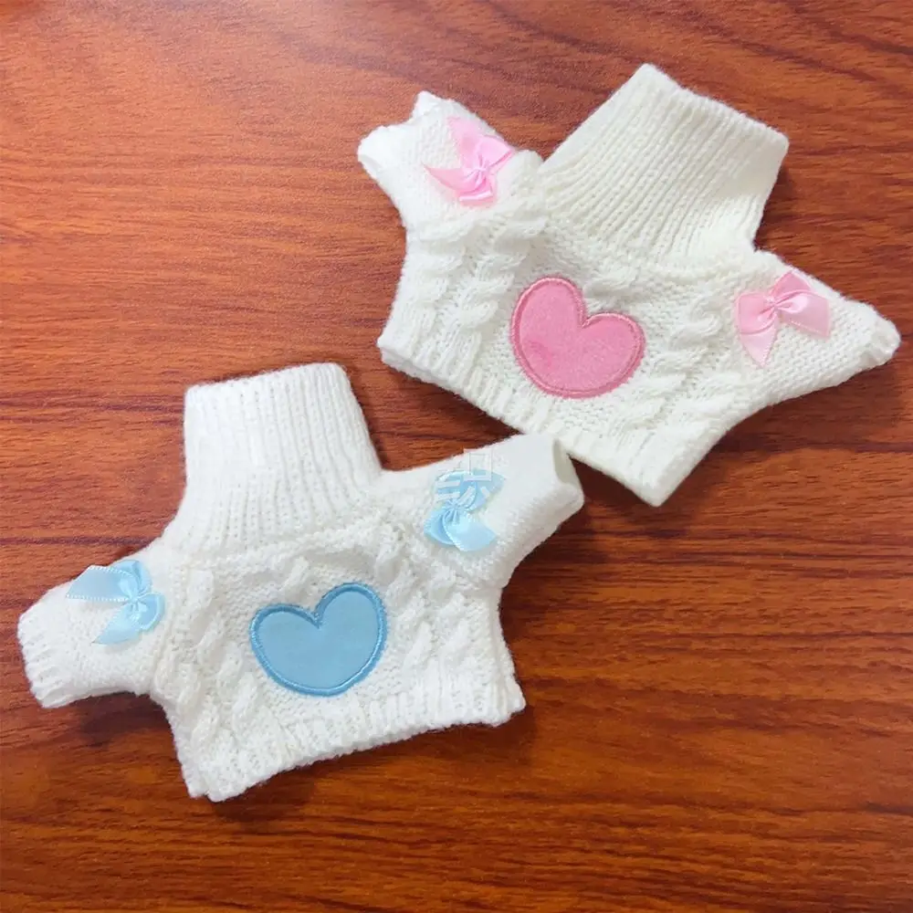 20cm Cotton Doll Fashion Knitted Coat Sweaters Outfits Winter Warm Tops for Idol Dolls Clothes Accessories Baby Kid DIY Toys