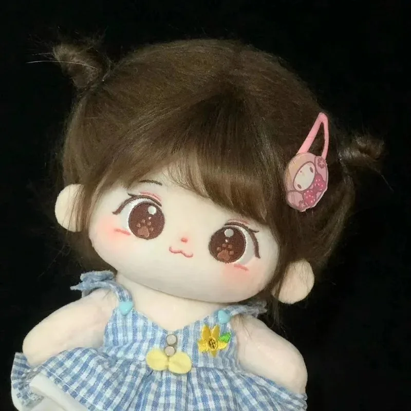 20cm Miaomiao Cotton Doll DIY Cosplay Outfit Collection Cute Soft Brown Hair Plush Stuffed Figure Children Girl Christmas Gift