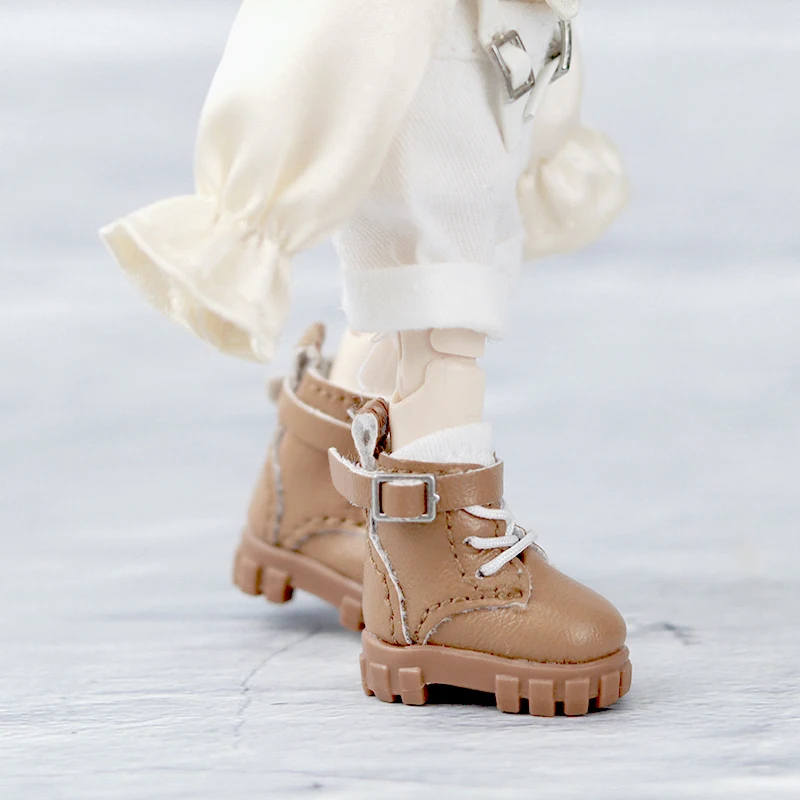 Ob11 Doll Leather Boots Outdoor Shoes Fashion Doll Casual Shoes Accessories For Penny, Ob11, Obitsu 11, Holala, Gcs, 1/12 Bjd