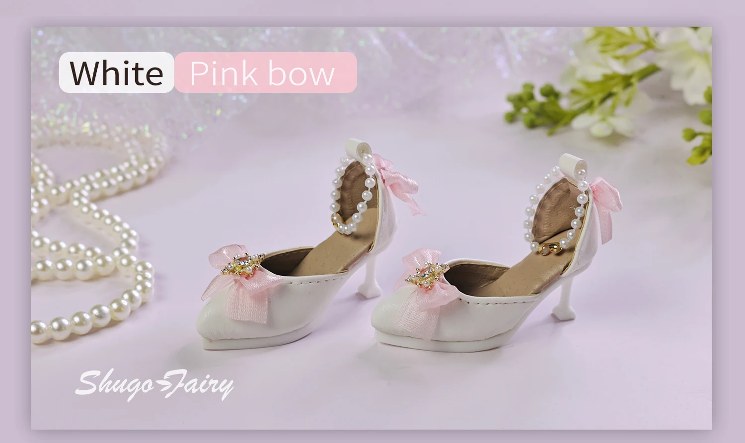 Shuga Fairy Bjd Shoes 1/4 Mini Toy High-heeled Shoes Multicolor Colors WX4-373 Bjd Doll Accessories