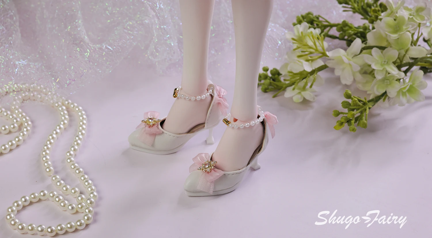 Shuga Fairy Bjd Shoes 1/4 Mini Toy High-heeled Shoes Multicolor Colors WX4-373 Bjd Doll Accessories