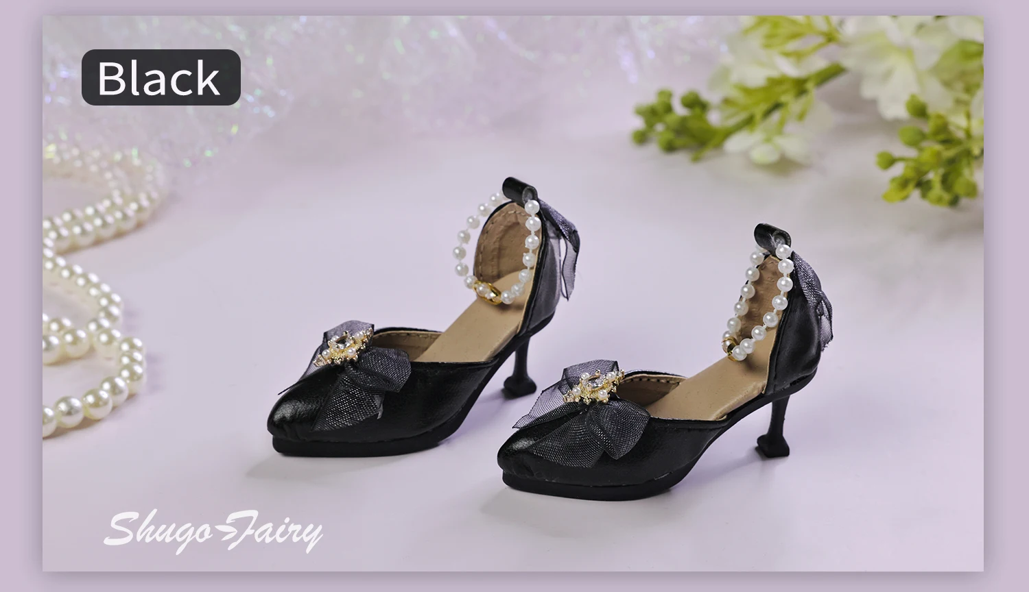 Shuga Fairy Bjd Shoes 1/4 Mini Toy High-heeled Shoes Multicolor Colors WX4-373 Bjd Doll Accessories