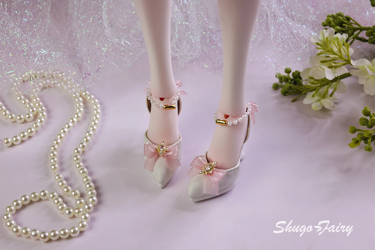 Shuga Fairy Bjd Shoes 1/4 Mini Toy High-heeled Shoes Multicolor Colors WX4-373 Bjd Doll Accessories